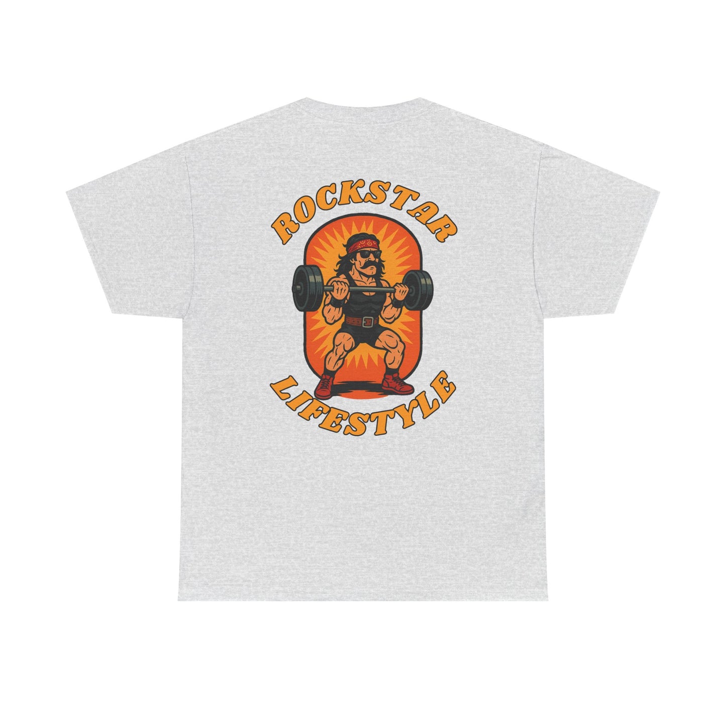 Rockstar Lifestyle Unisex Heavy Cotton Tee - Motivational Gym Shirt for Fitness Enthusiasts